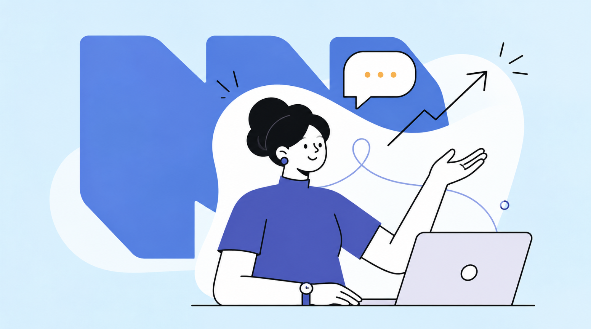 Cliente che parla con un consulente immobiliare davanti a un laptop